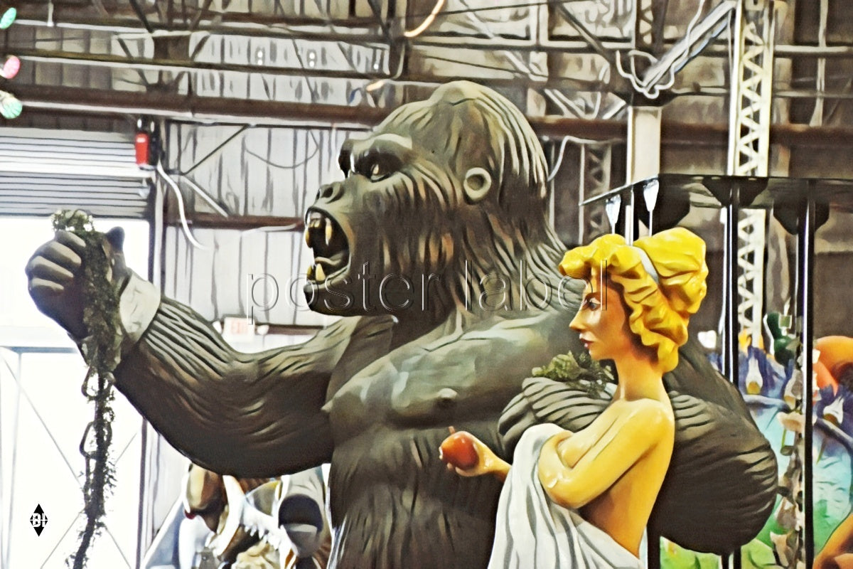 Digital Poster "king kong" from New Orleans – Minimalist Design