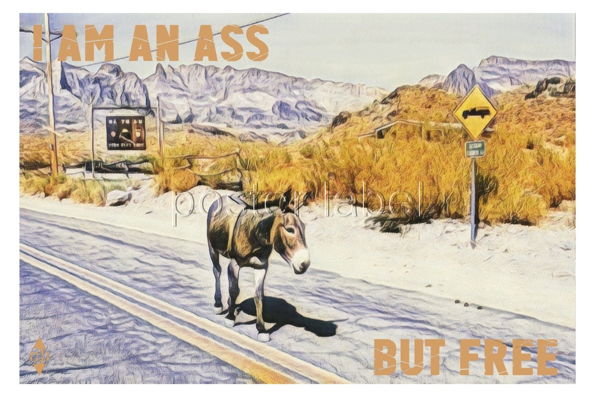 Digital Poster "donkey" from Outman – Minimalist Design