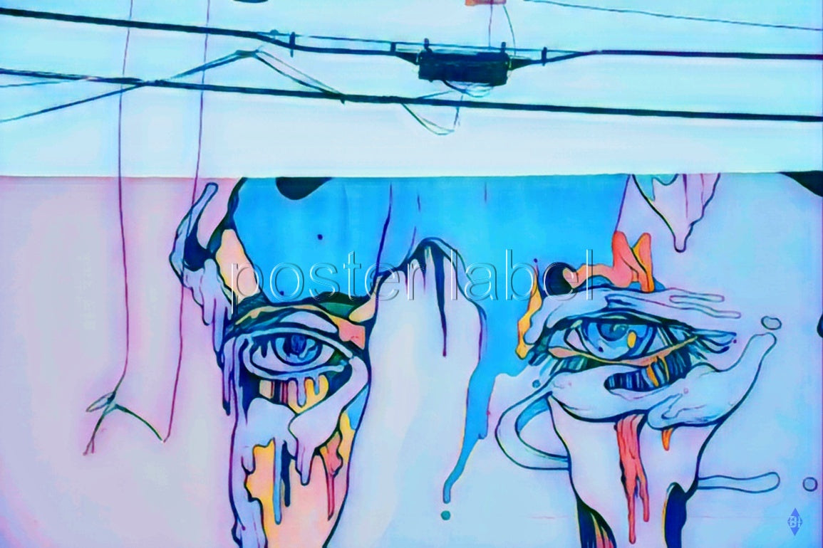 Digital Poster "eyes" from Miami – Minimalist Design