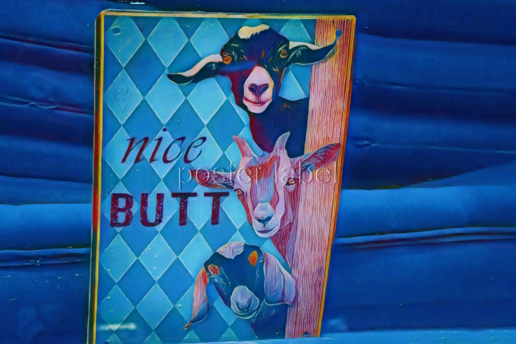 Digital Poster "goats" from Boston– Minimalist Design