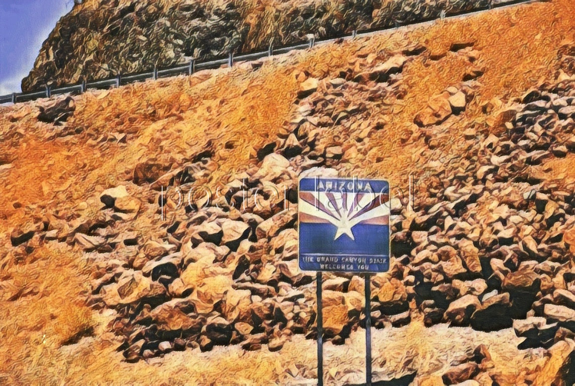 Digital Poster "arizona" – Minimalist Design