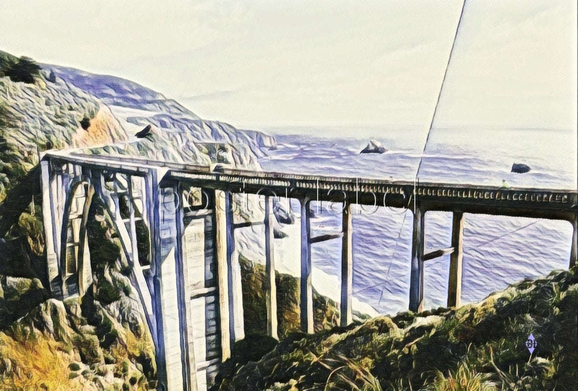 Digital Poster "big sur" – Minimalist Design