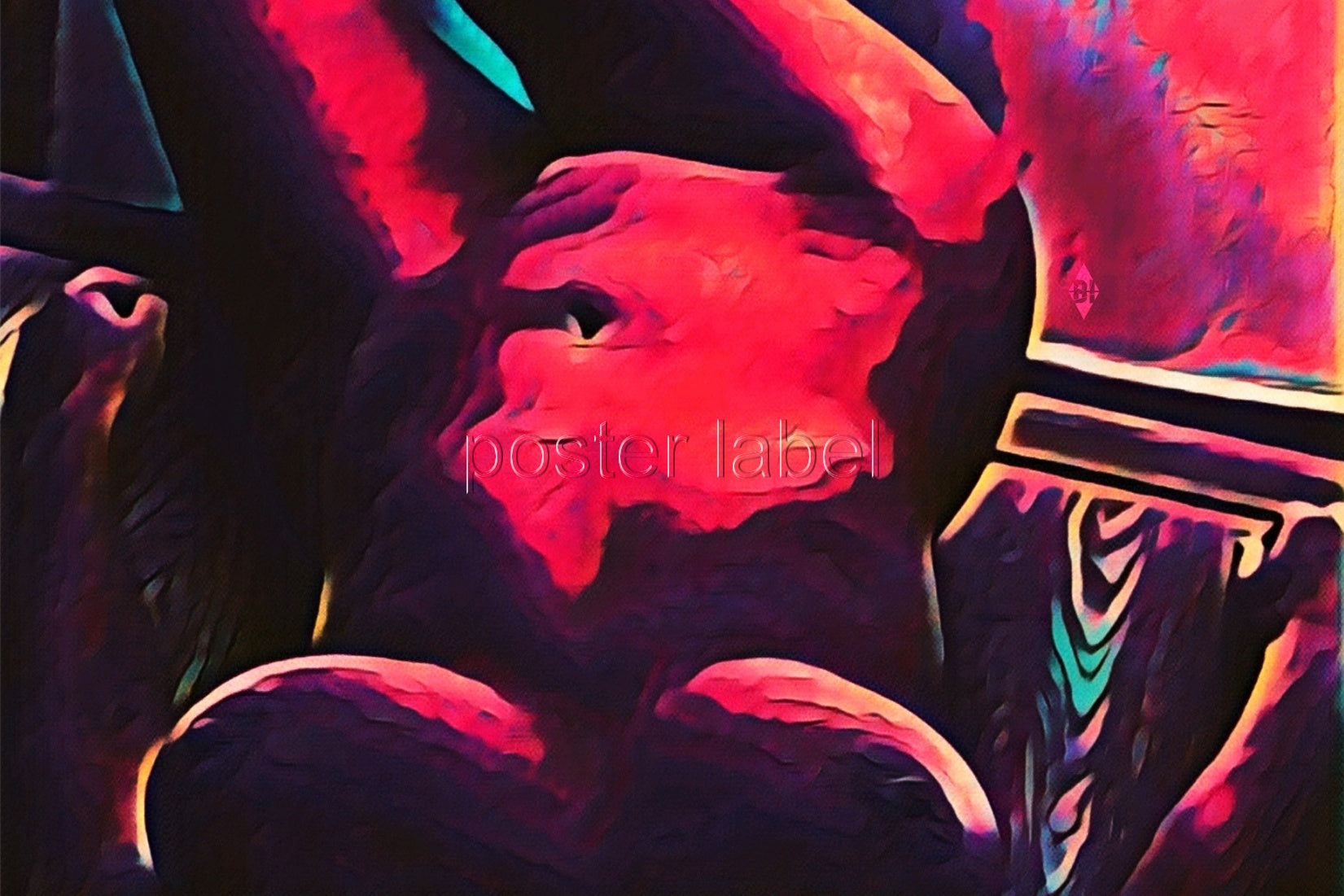 Digital Poster "bloody lady" – Minimalist Design