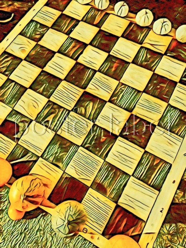 Digital Poster "checkmate" – Minimalist Design