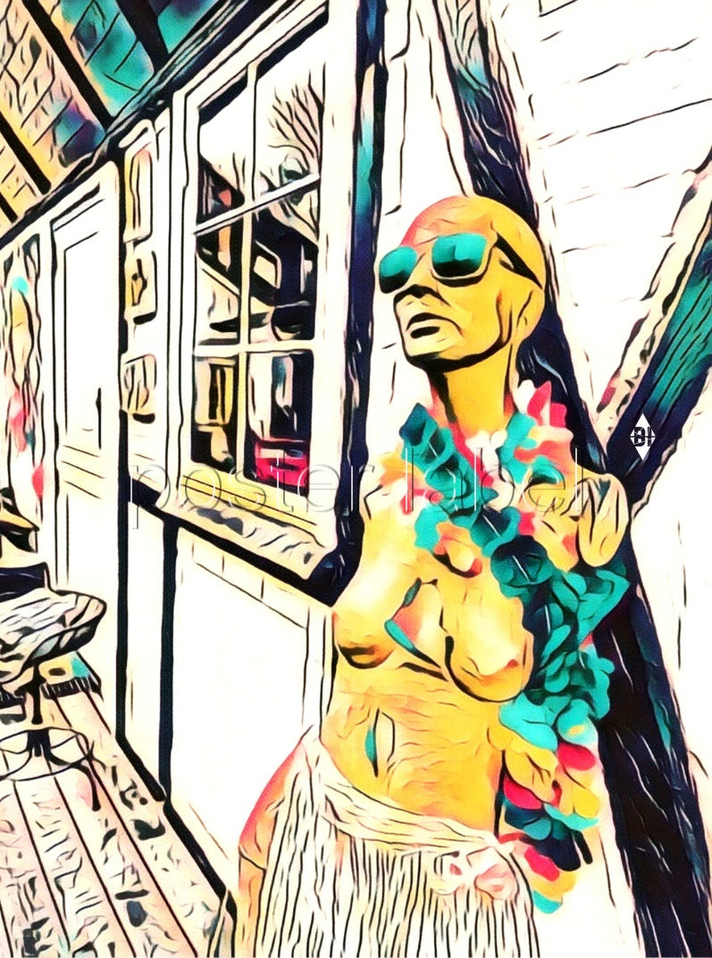 Digital Poster "christiania" from Denmark – Minimalist Design