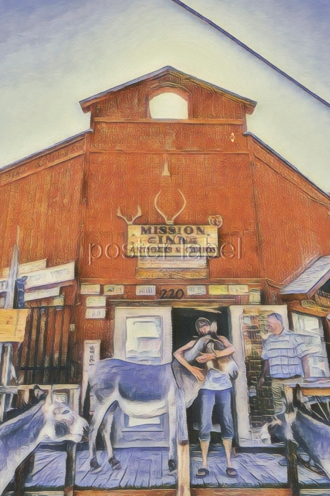 Digital Poster "friends of oatman" – Minimalist Design