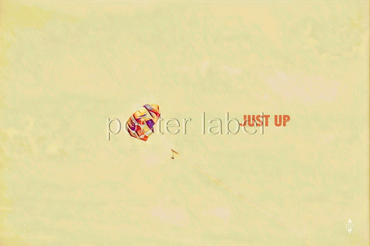 Digital Poster "just" from Budapest – Minimalist Design